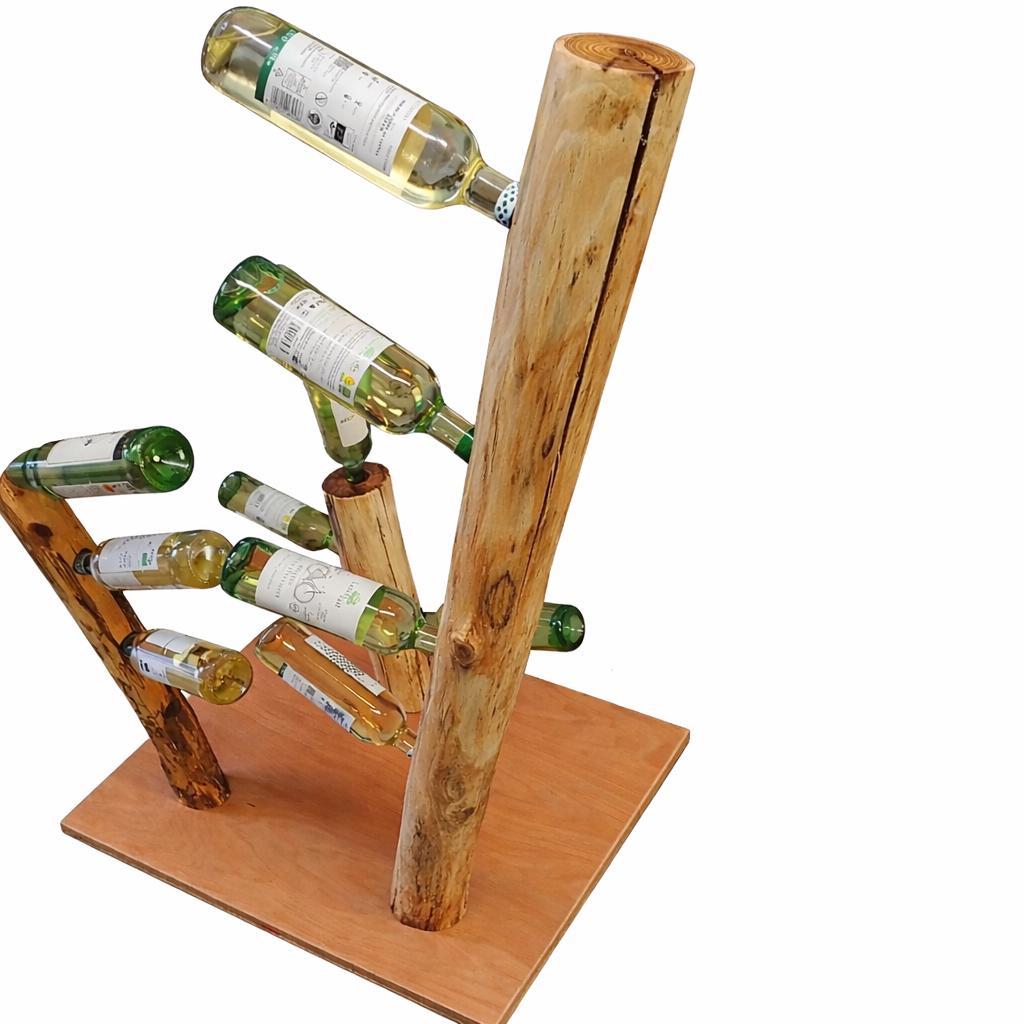 Handgefertigtes Weinregal aus Robinienholz | Massiv & Unikat