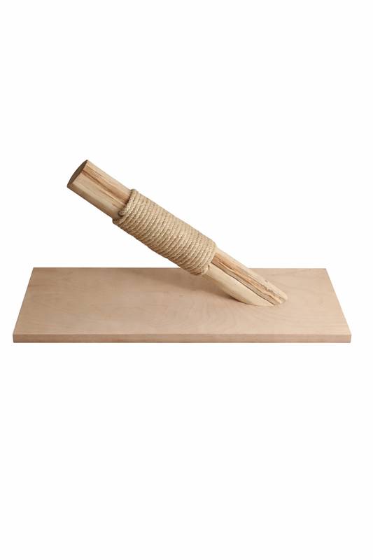 Kratzbaum aus Echtholz mit Sisalseil